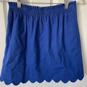 J crew scallop trim skirt